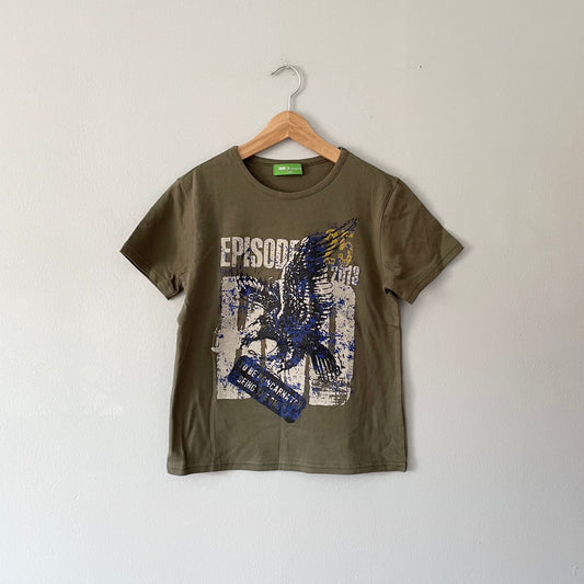 Comme Ca / Khaki T-shirt / 8Y