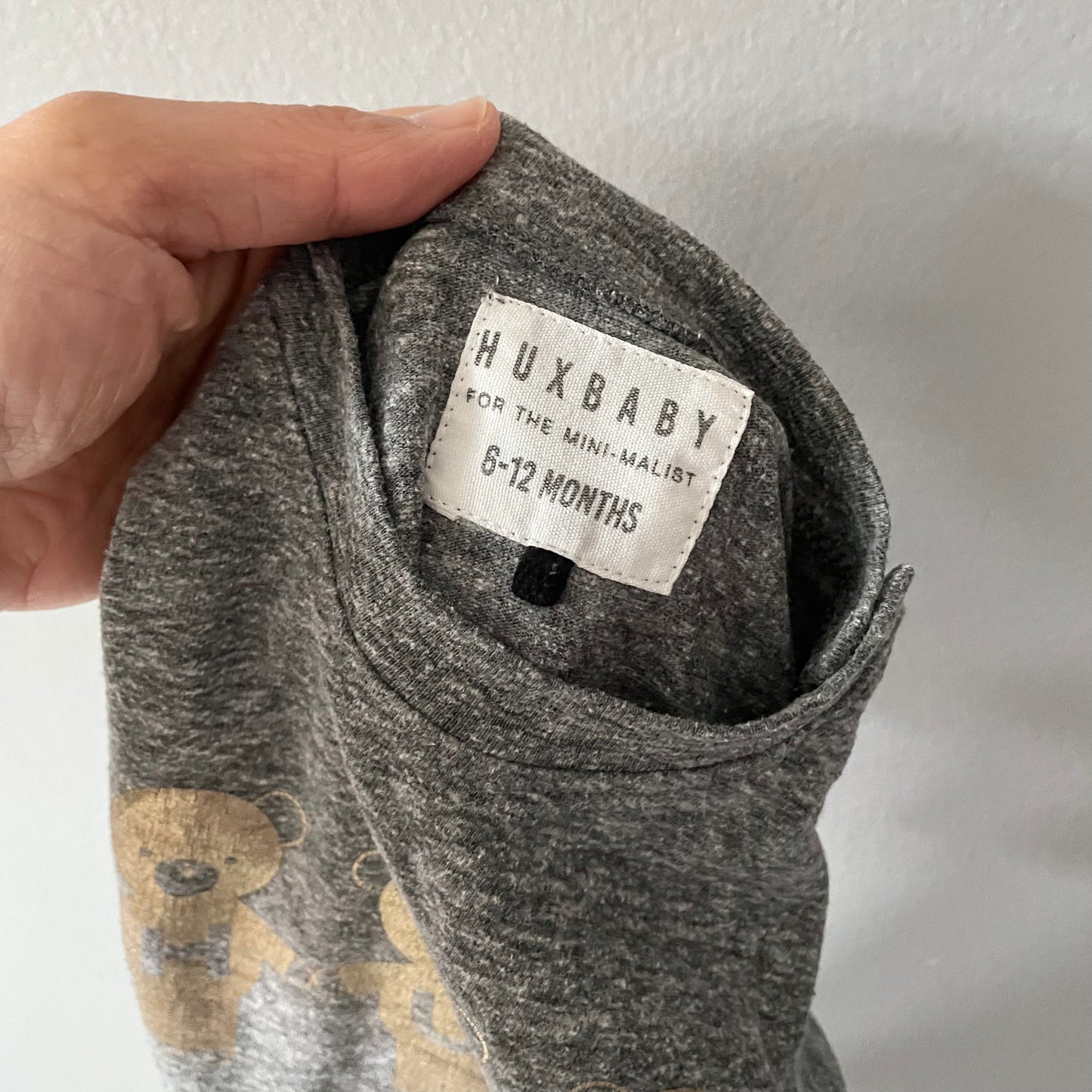 Huxbaby / Dark grey T-shirt / 6-12M