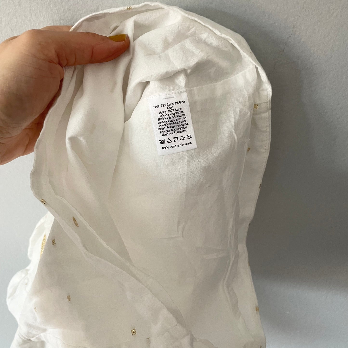 Janie and Jack / White cotton dress / 6-12M