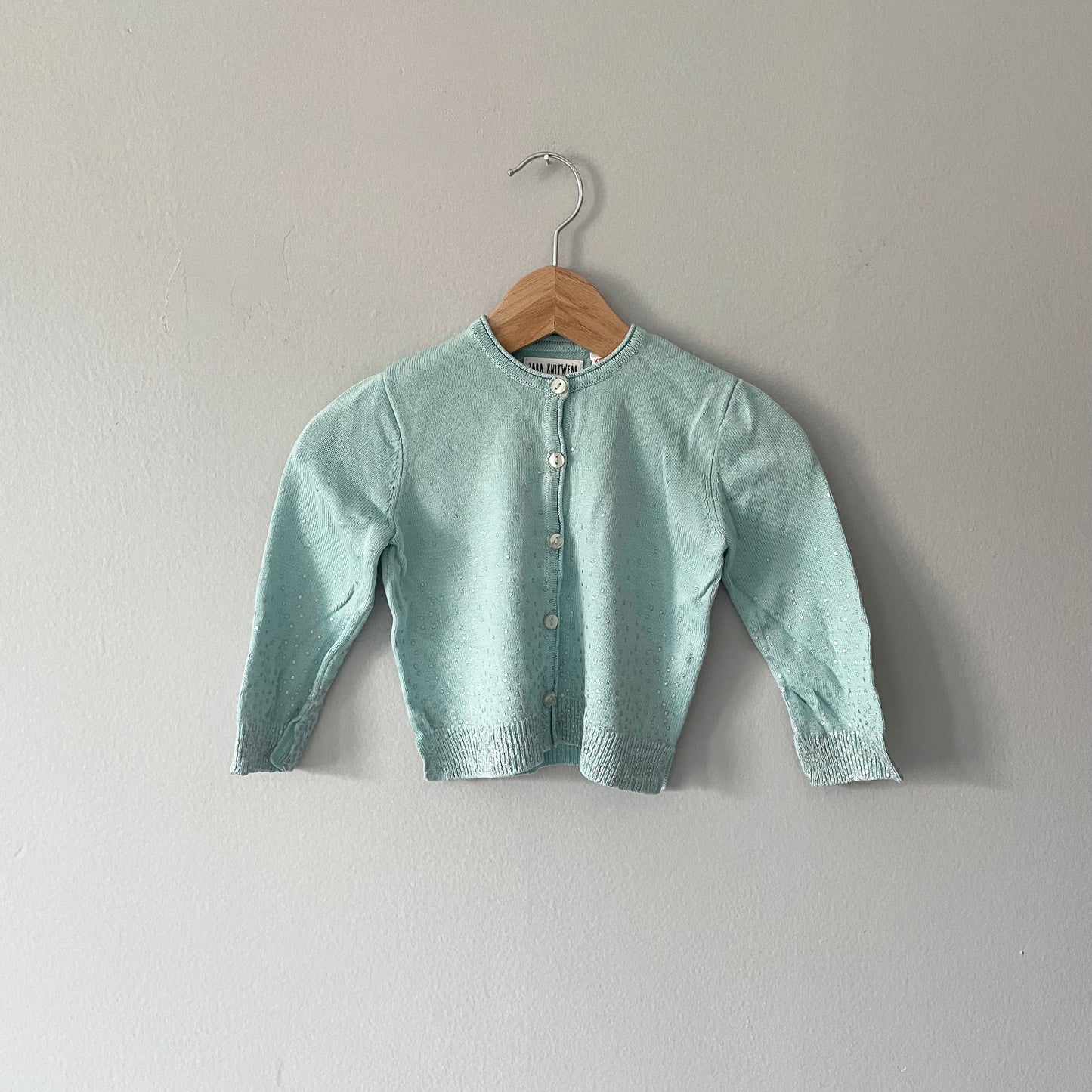 Zara / Viscose x linen cardigan / 9-12M