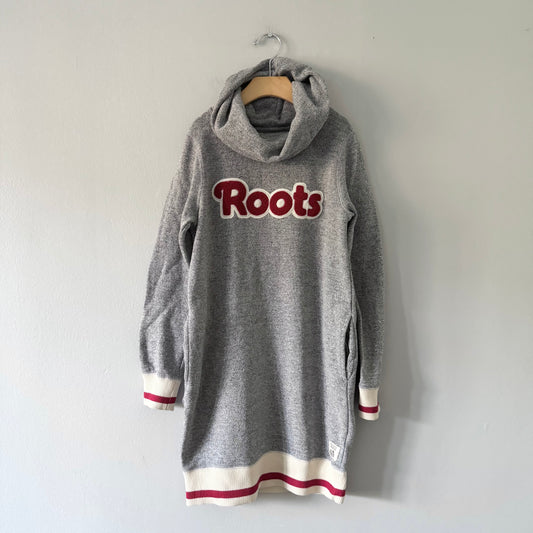Roots / Salt and pepper crew dress / 9-10Y