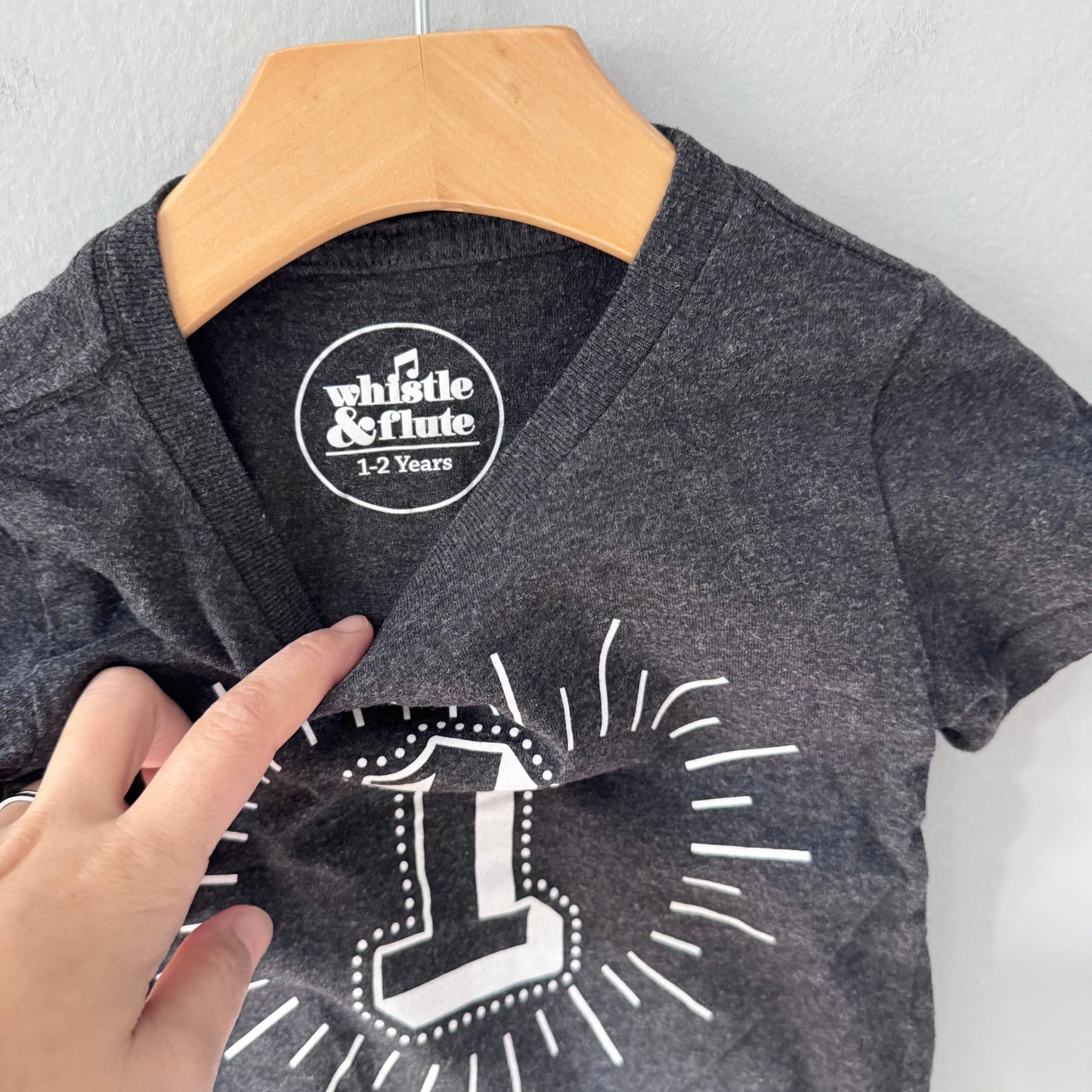 Whistle & Flute / "1" T-shirt / 1-2Y