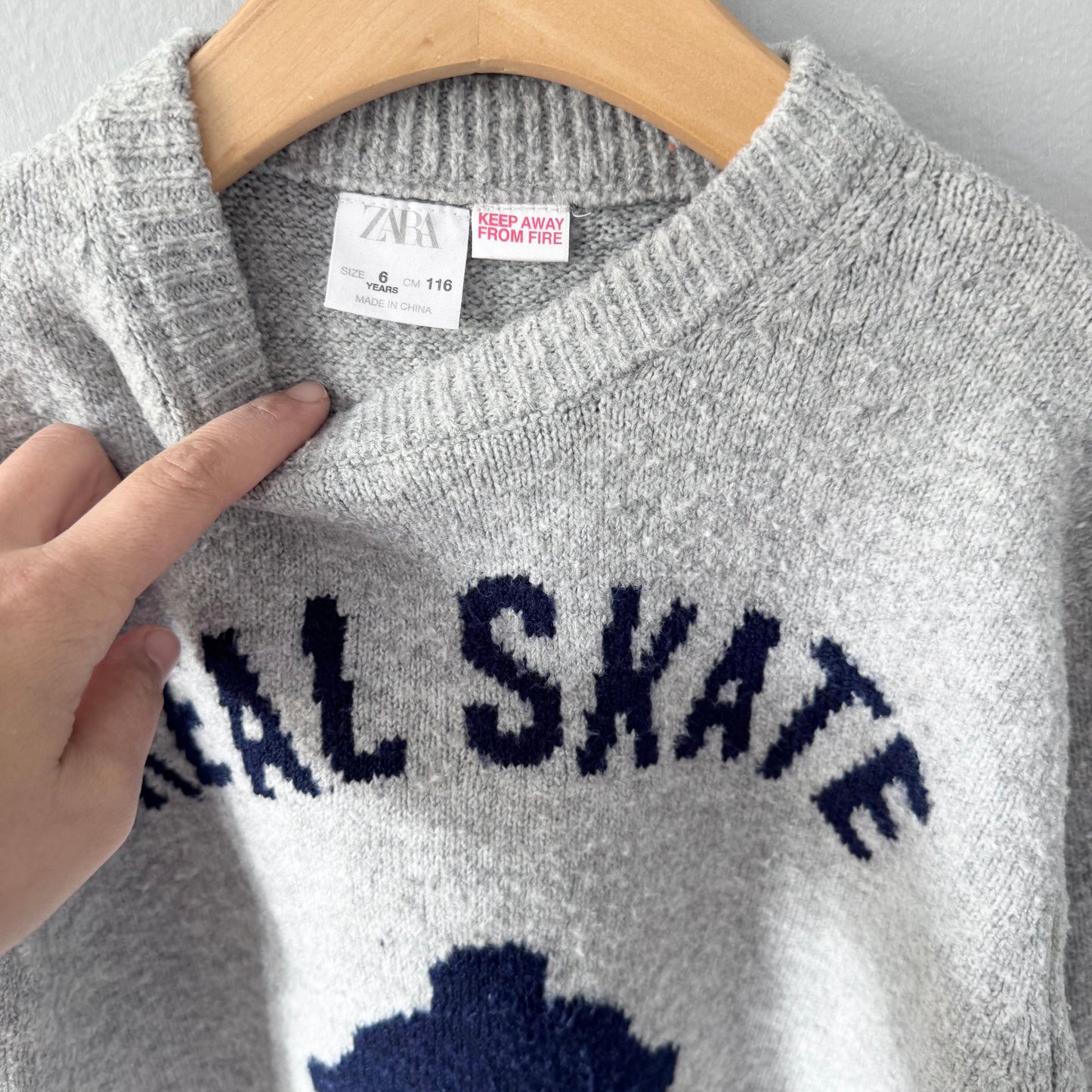 Zara / Real Skate knit pullover / 6Y