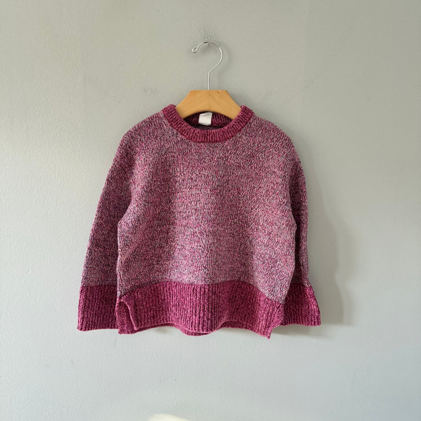 Gap	/ Pink cotton knit pullover / 4Y