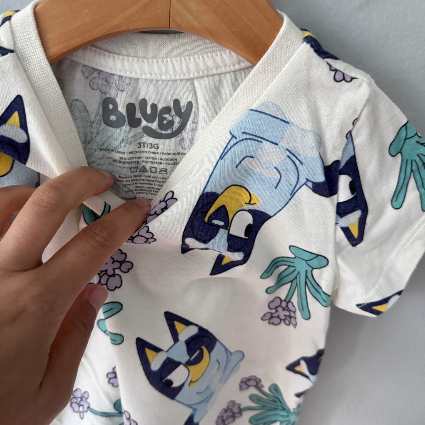 Bluey / White T-shirt / 3T