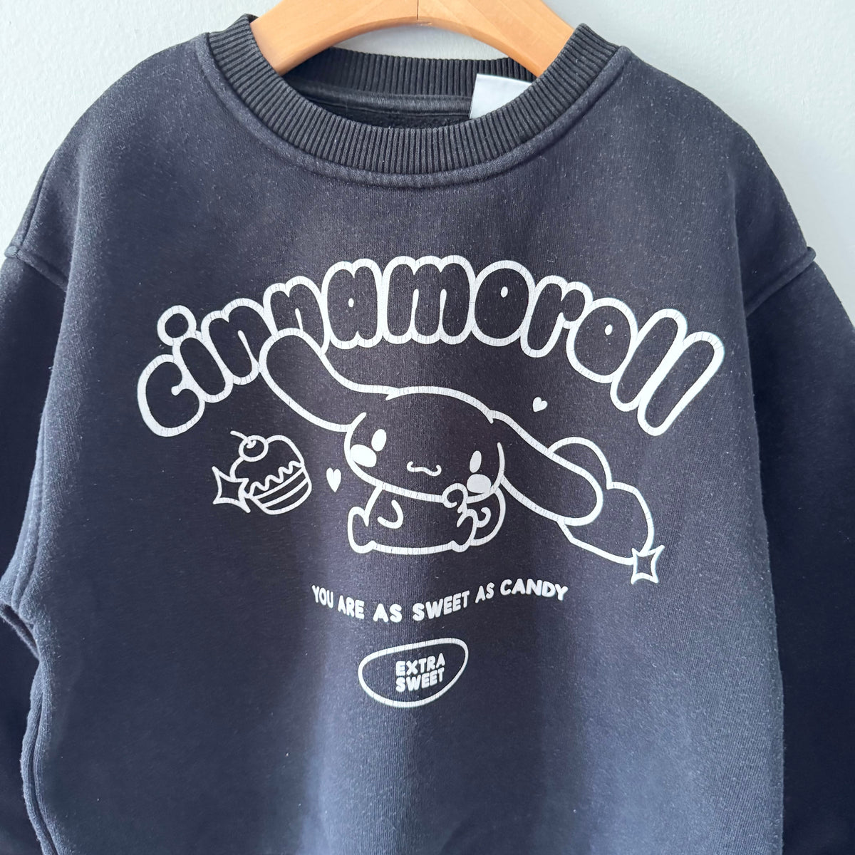 Zara x Sanrio / Cinnamoroll black sweatshirt / 6-7Y
