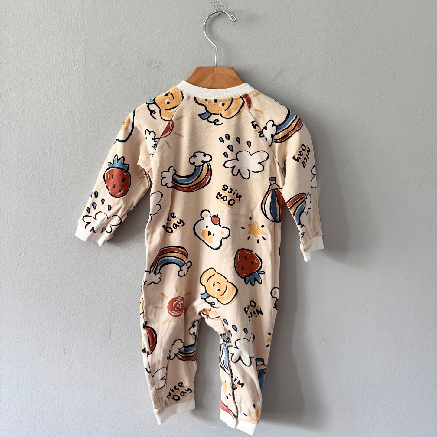 No brand / Cotton romper / 12M