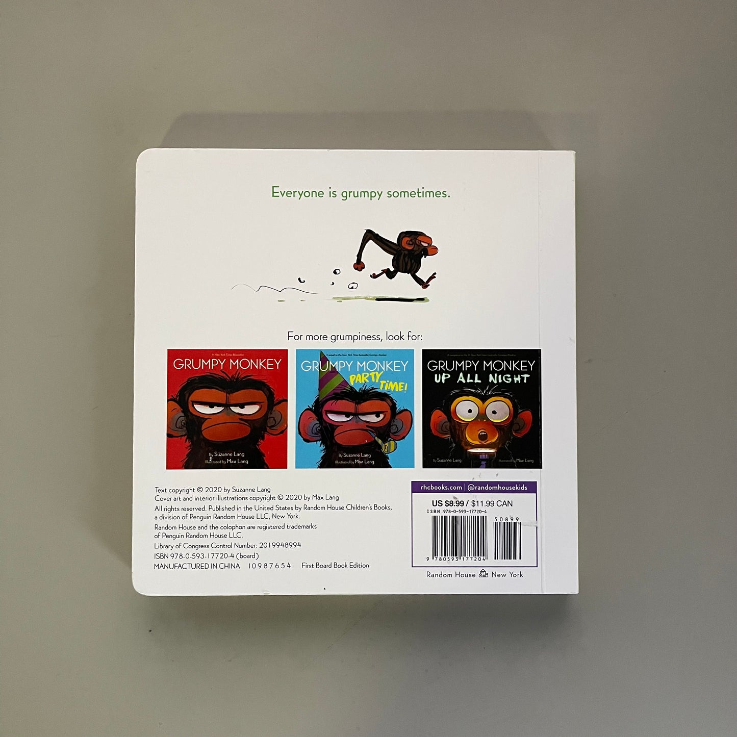 Grump Monkey's Little Book of Grumpiness / Suzanne Lang