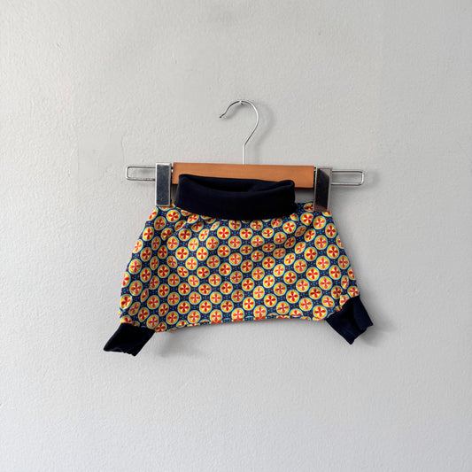 Handmade / Navy x red harem pants / 3M