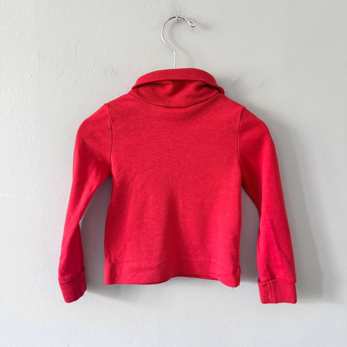 Vintage / Red turtle neck top / 2T