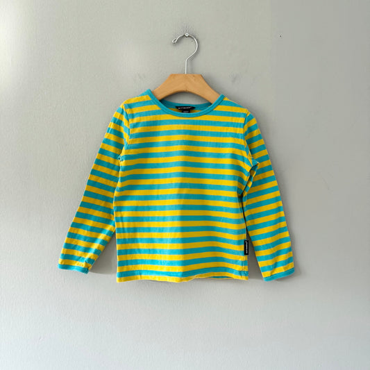 Marimekko / Blue yellow long sleeve / 4Y