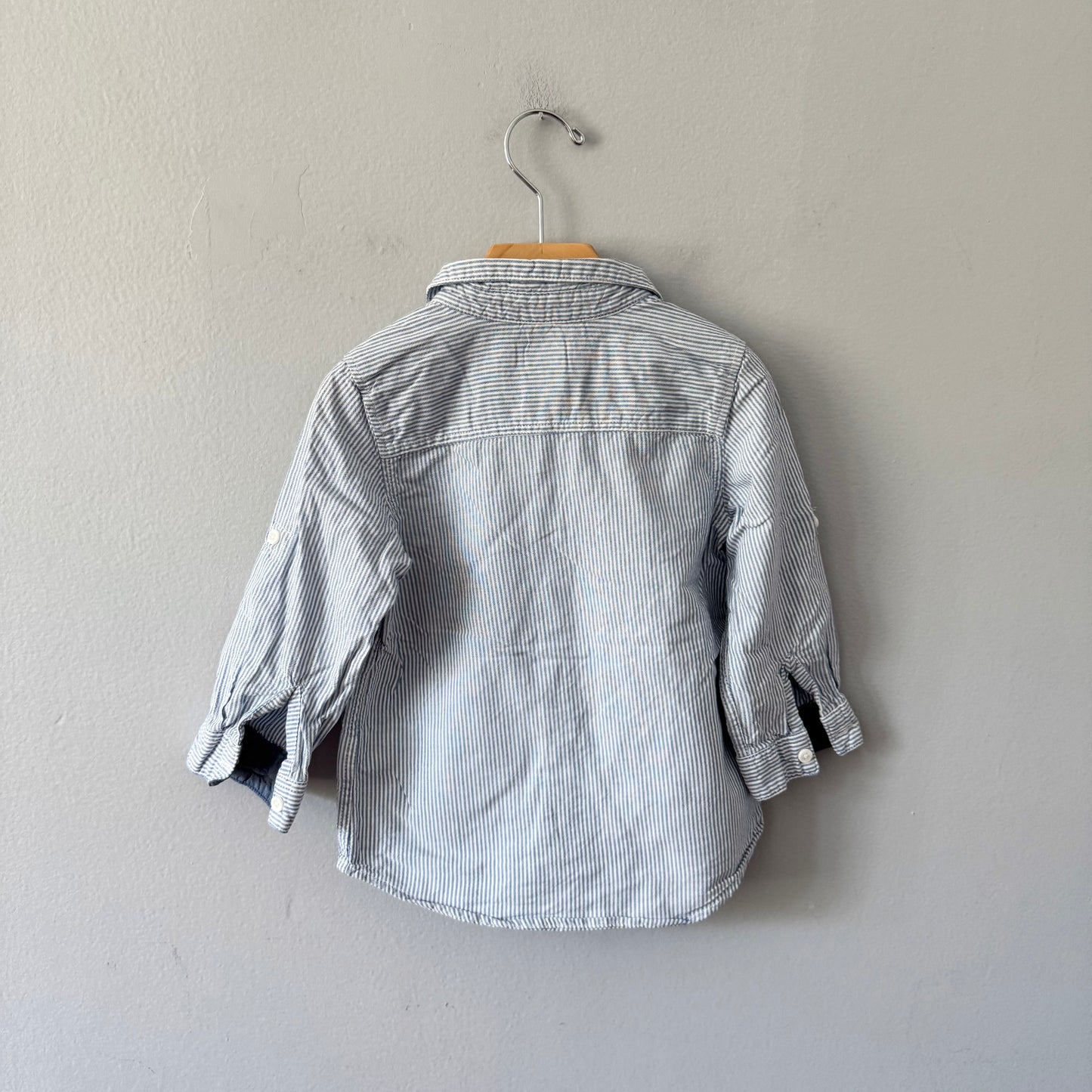 H&M / Stripe cotton shirts / 18-24M