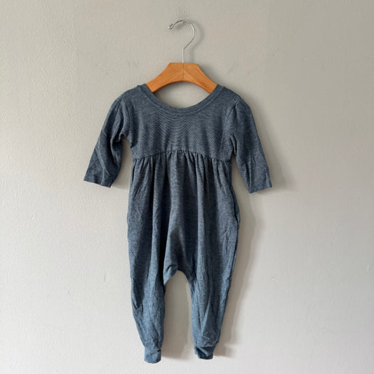 Nest + Nerture / Smokey blue romper / 6-12M