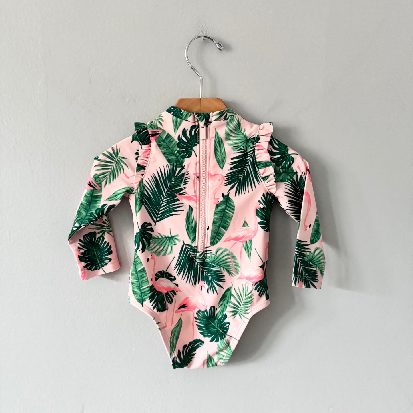 Old Navy / Maillot de bain flamant rose / 6-12 mois