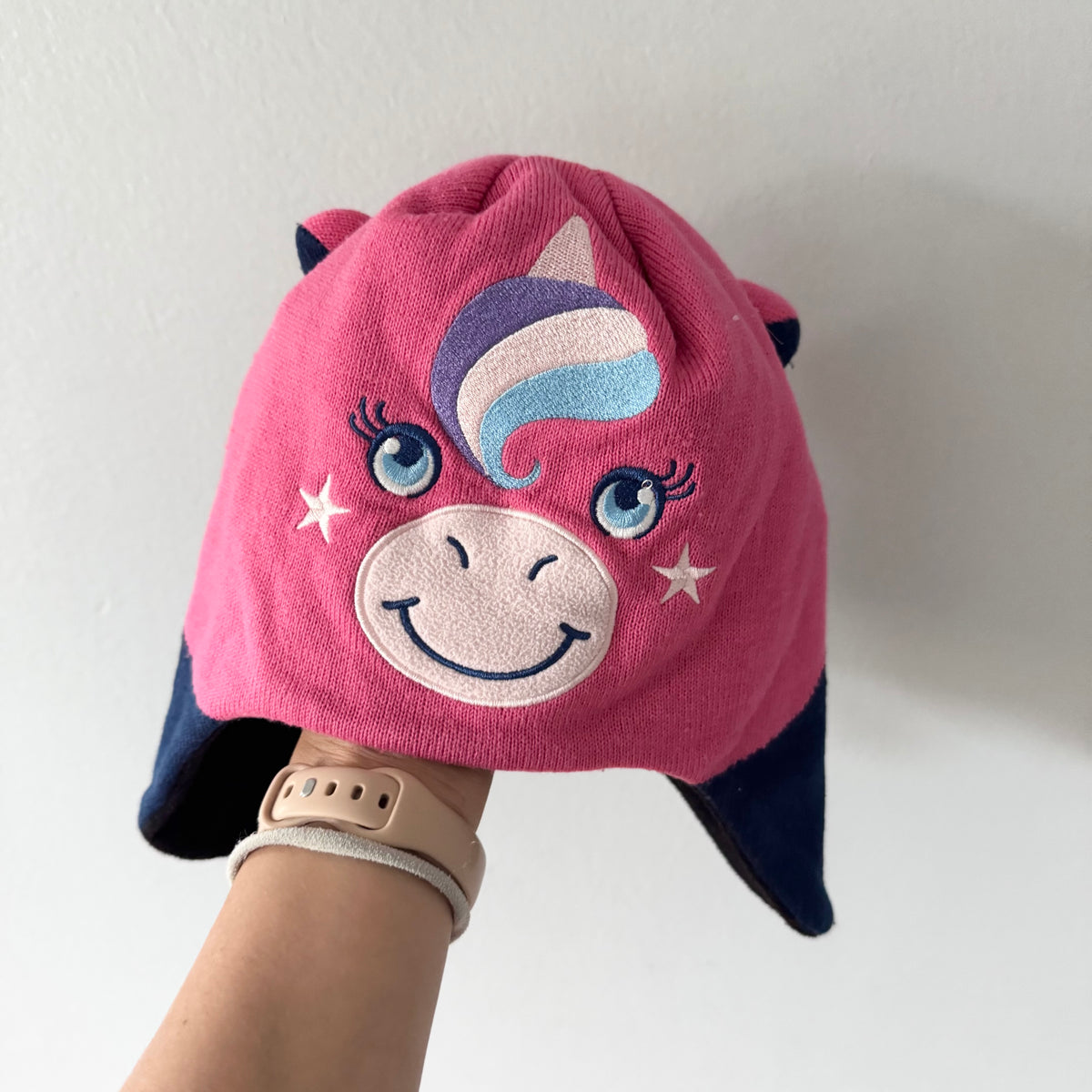 Kombi / Unicorn fleece lined hat / Size 1(12-24M)