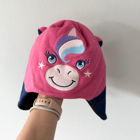 Kombi / Unicorn fleece lined hat / Size 1(12-24M)