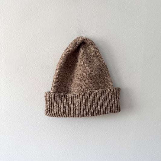 H&M / Brown ribbed beanie / 56-62cm(Women S-M)