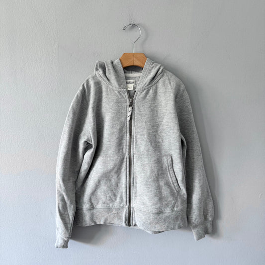 Crewcuts / Light grey zip up hoodie / 8-9Y
