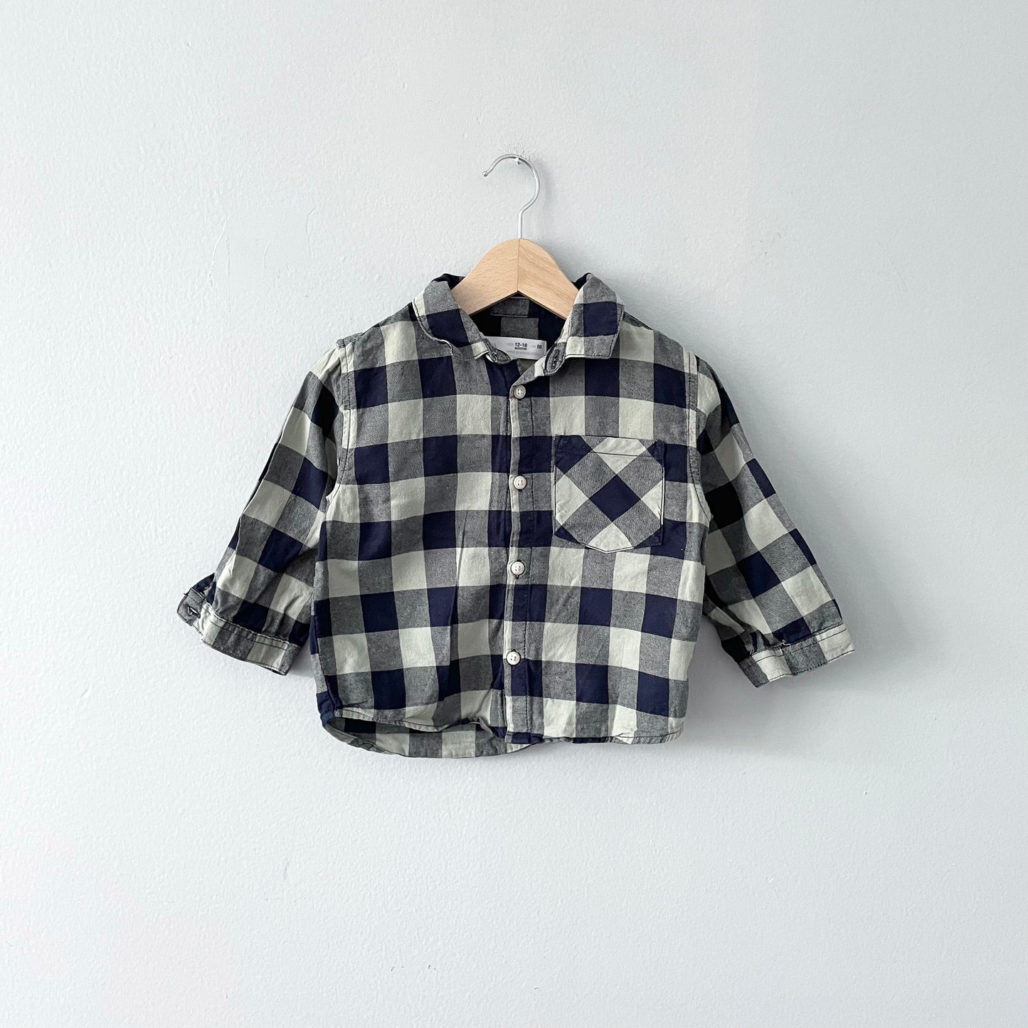 Zara / Checked flannel shirt / 12-18M