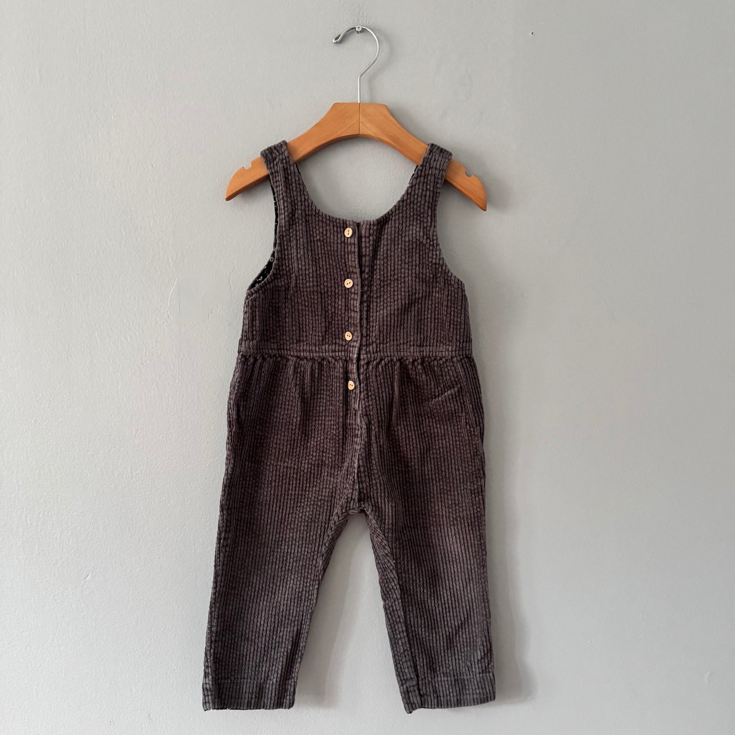 Zara / Brown corduroy overalls / 18-24M