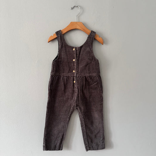 Zara / Brown corduroy overalls / 18-24M