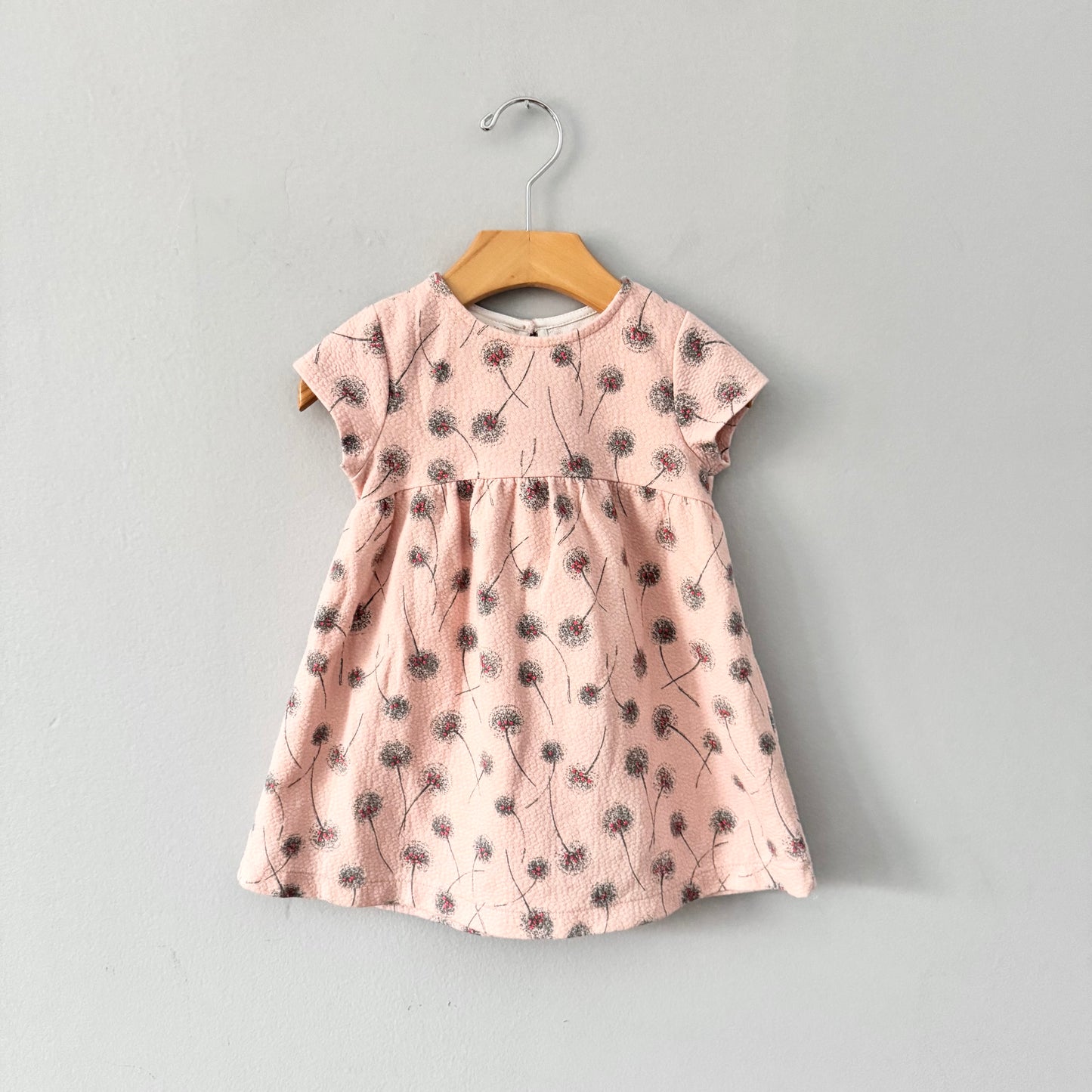 Zara / Robe rose manches courtes / 18-24M