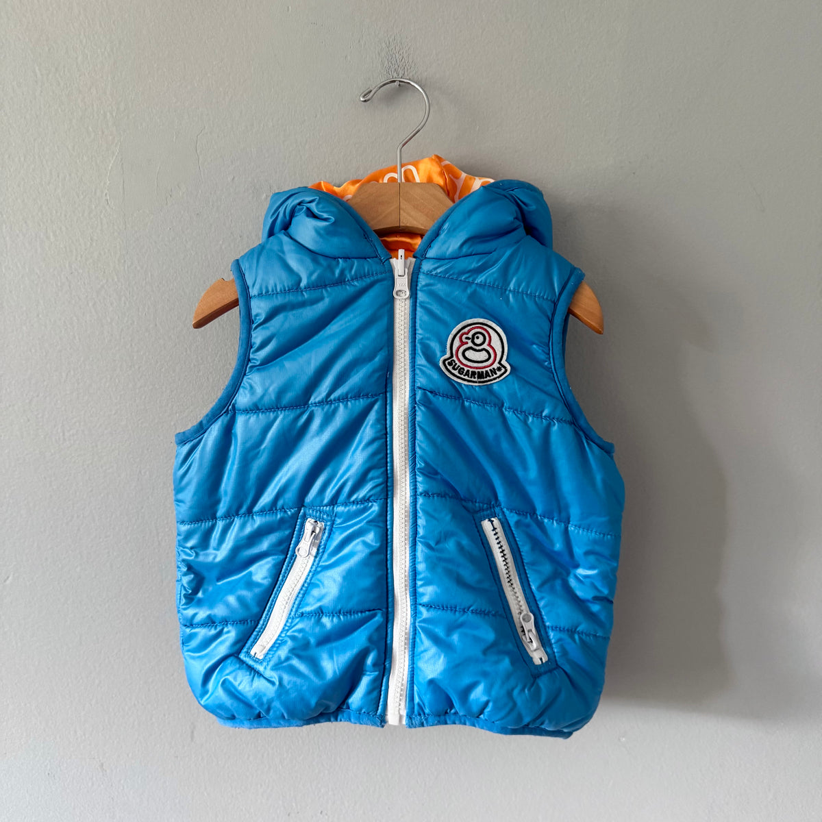 Sugarman / Blue puffer vest / 1Y