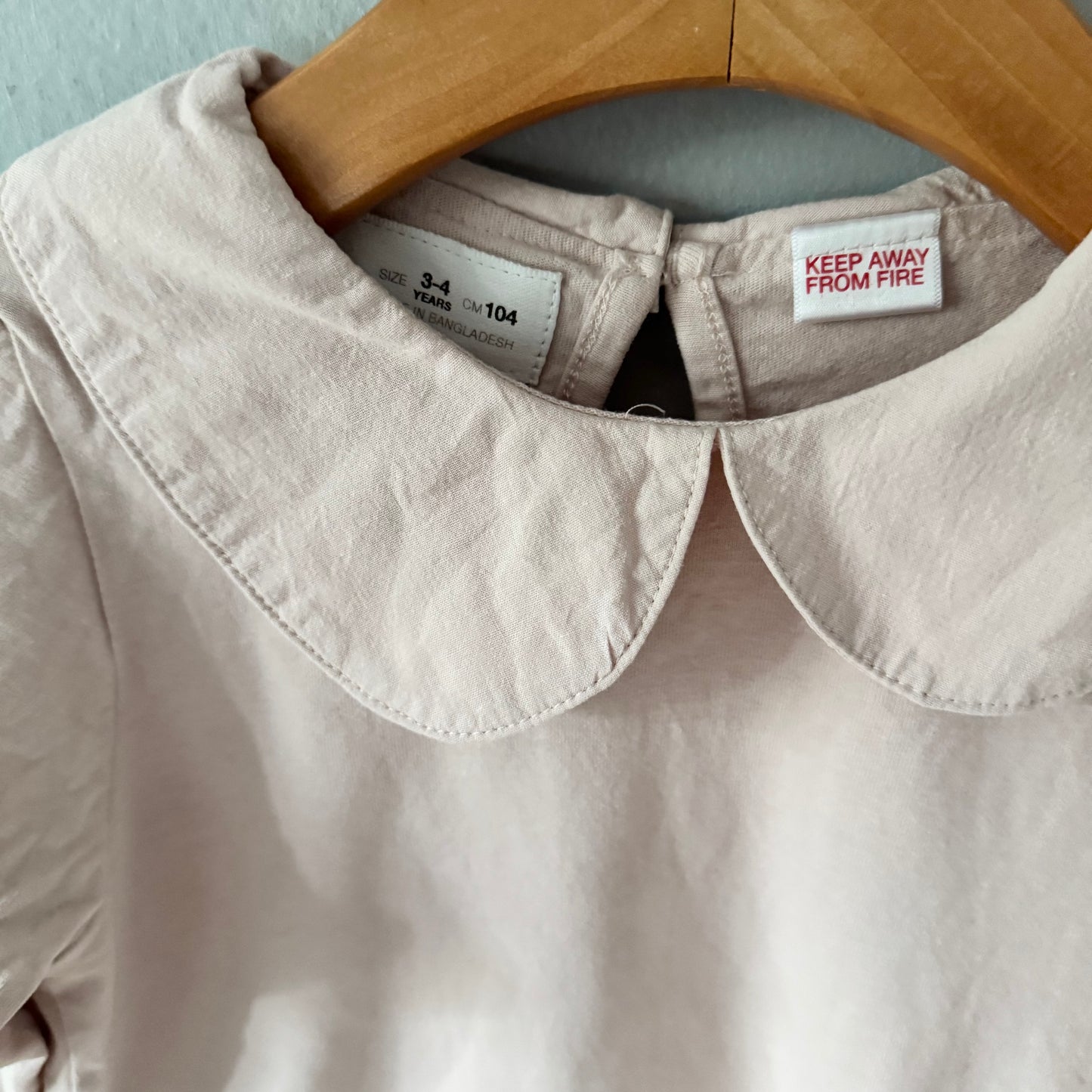Zara / Light pink long sleeve / 3-4Y