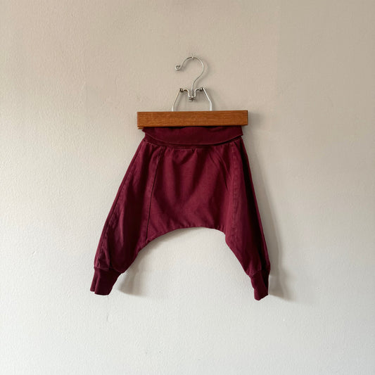 Mini Mioche / Burgundy harem pants / 3-6M