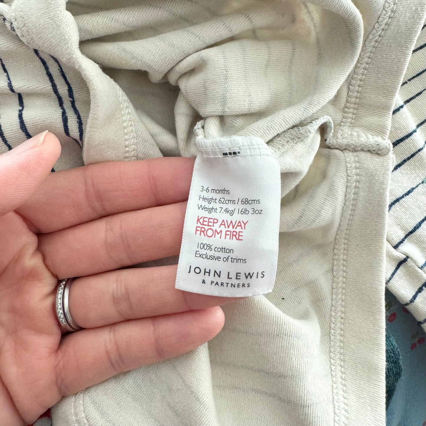 John Lewis / Onesies x 2 / 3-6M