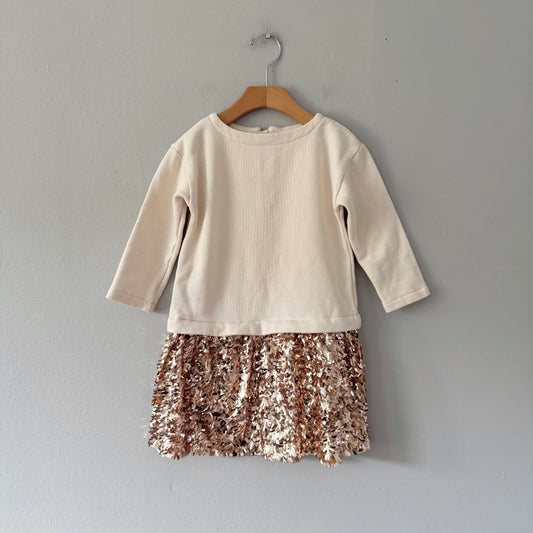Crewcuts / Crew x sequin dress / 5Y