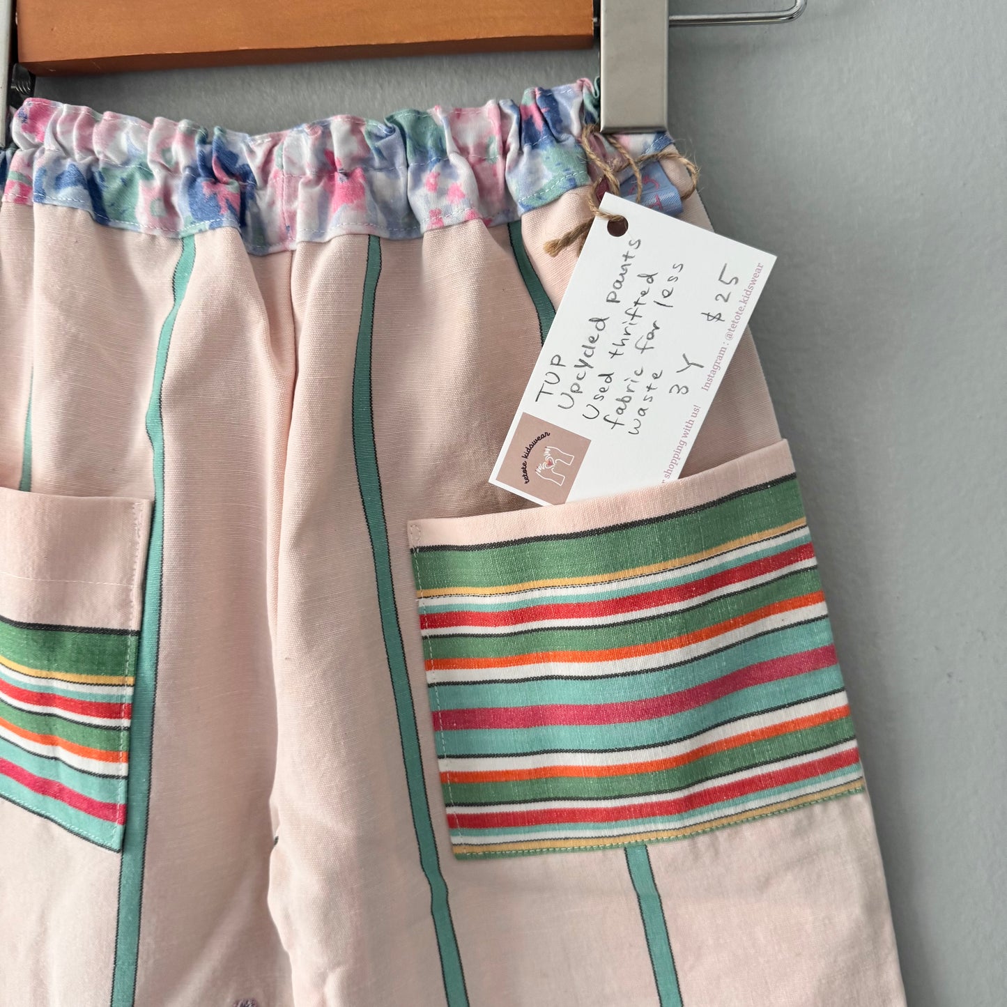 TUP / Upcycle playful pants / 3-4Y