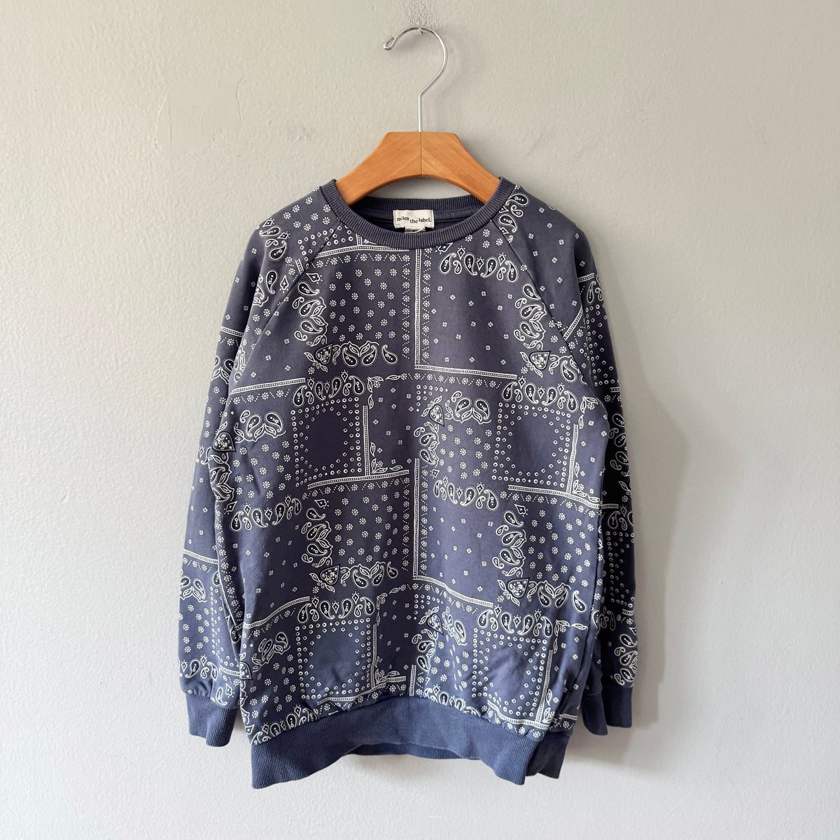 Miles the label / Navy sweatshirt / 8Y