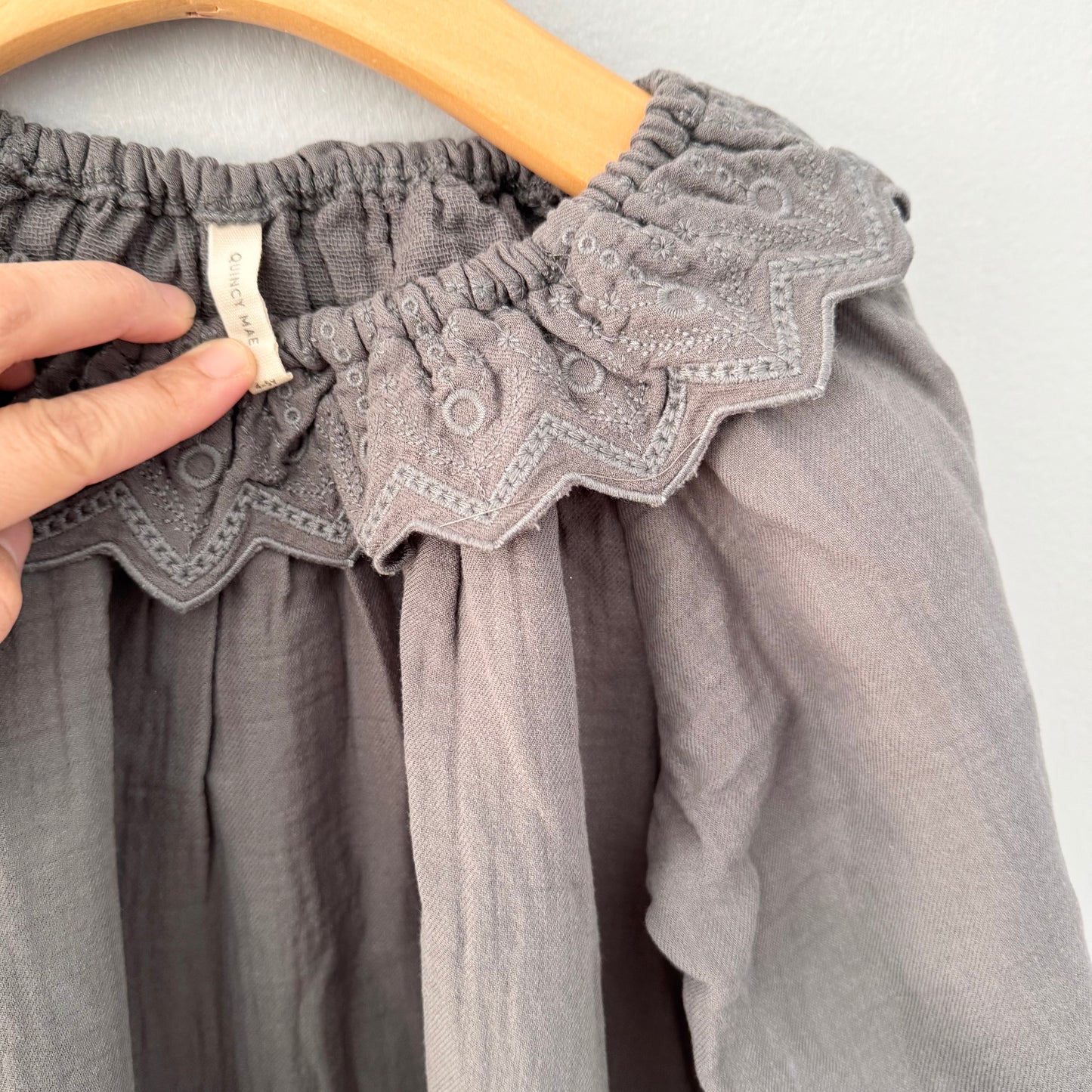 Quincy Mae / Long Sleeve Isla Dress	& bloomer set / 4-5Y