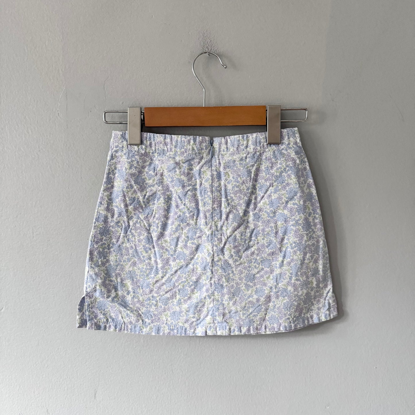 Vintage / Blue floral skort / 7Y