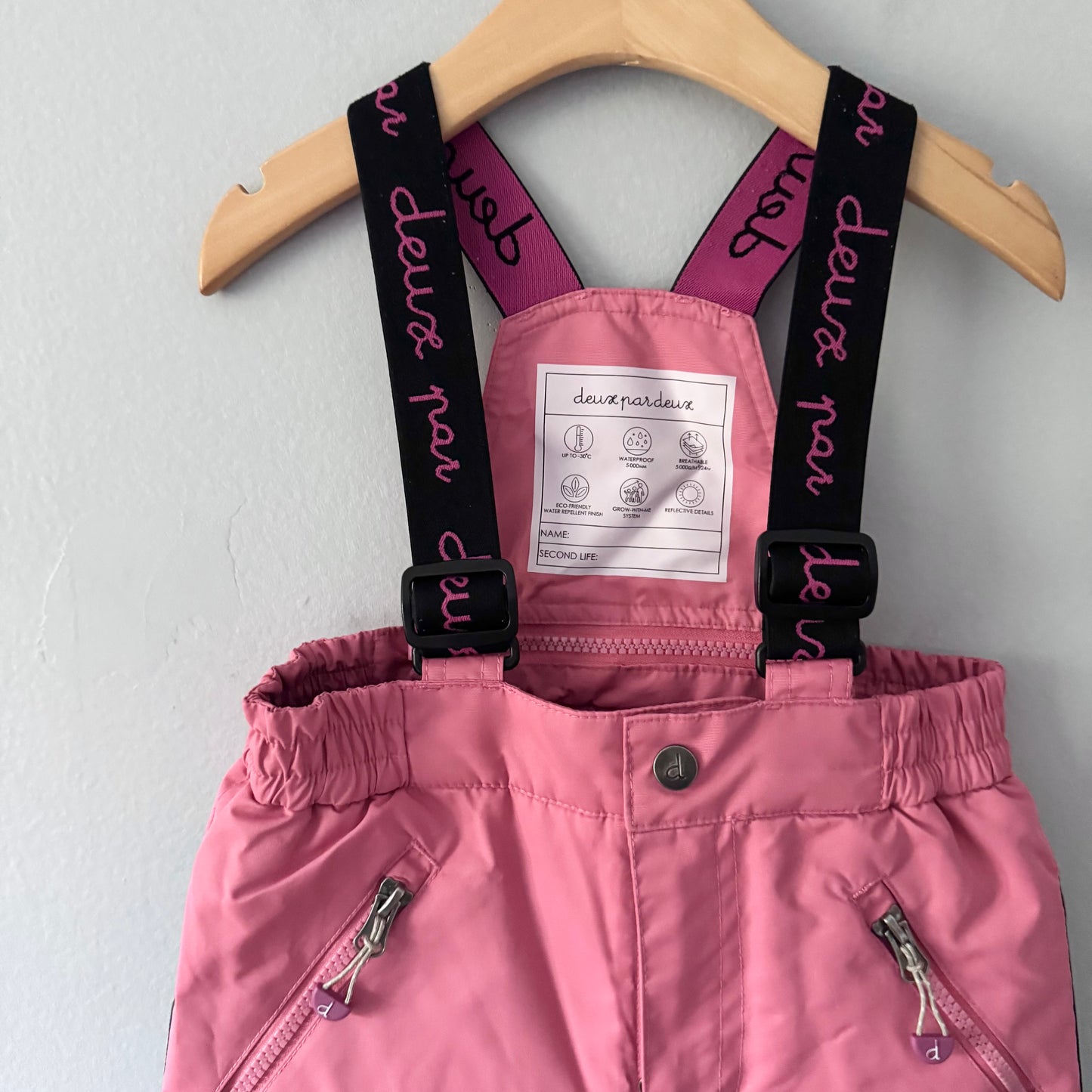 Deux par Deux / Pink snow pants / 2T