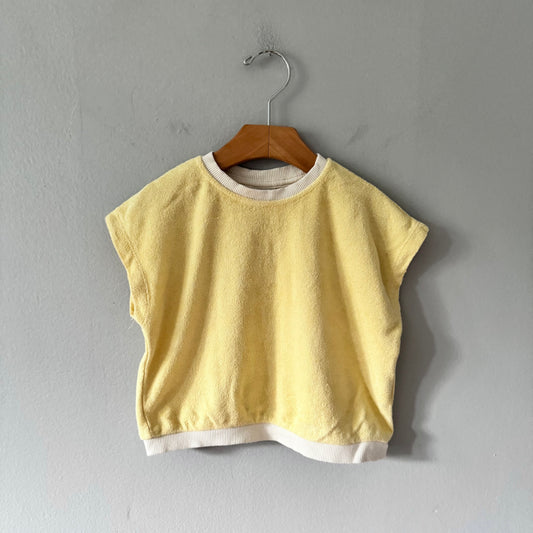 Zara / Light yellow pile shirts / 3Y