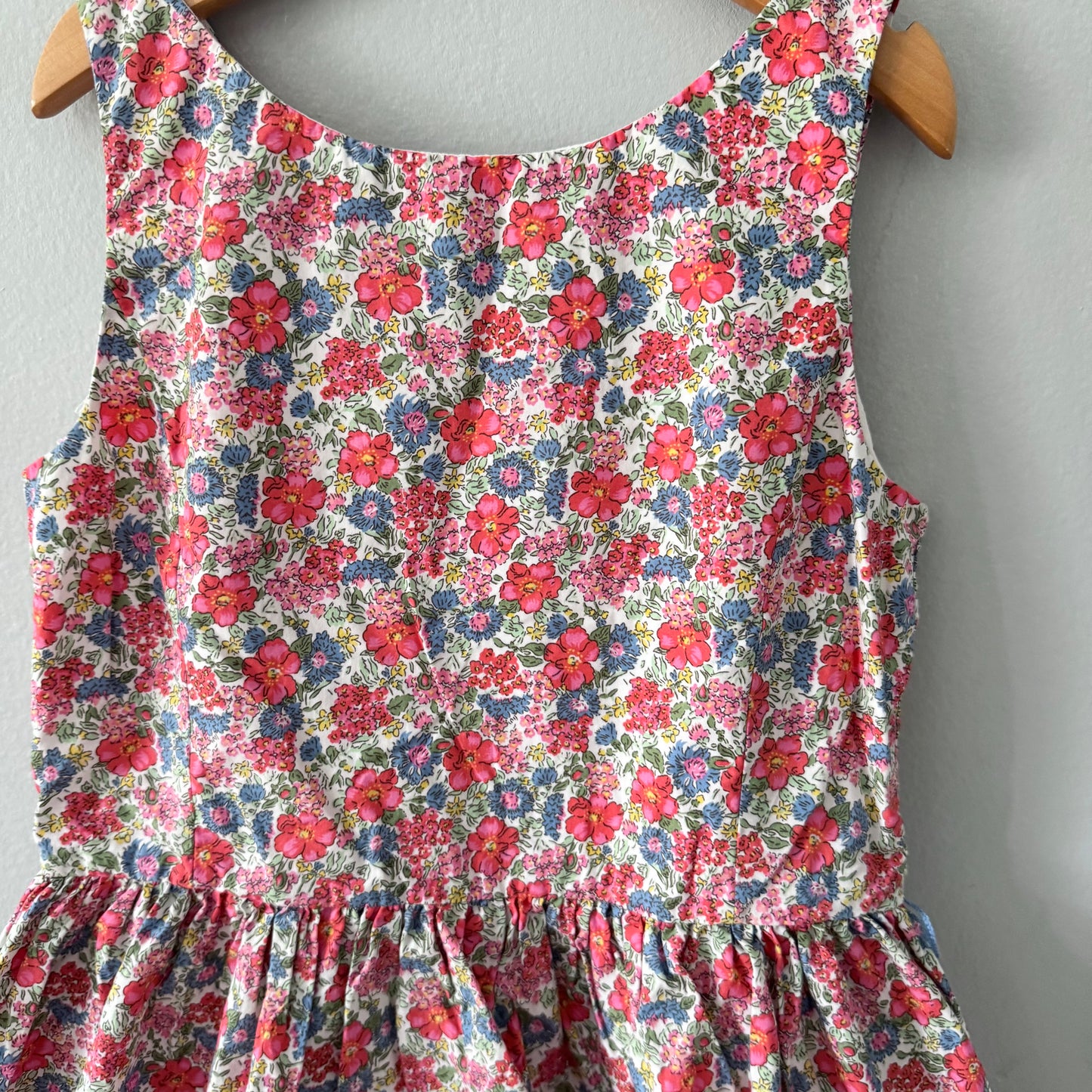 Polo Ralph Lauren / Pink x blue floral dress / 10Y