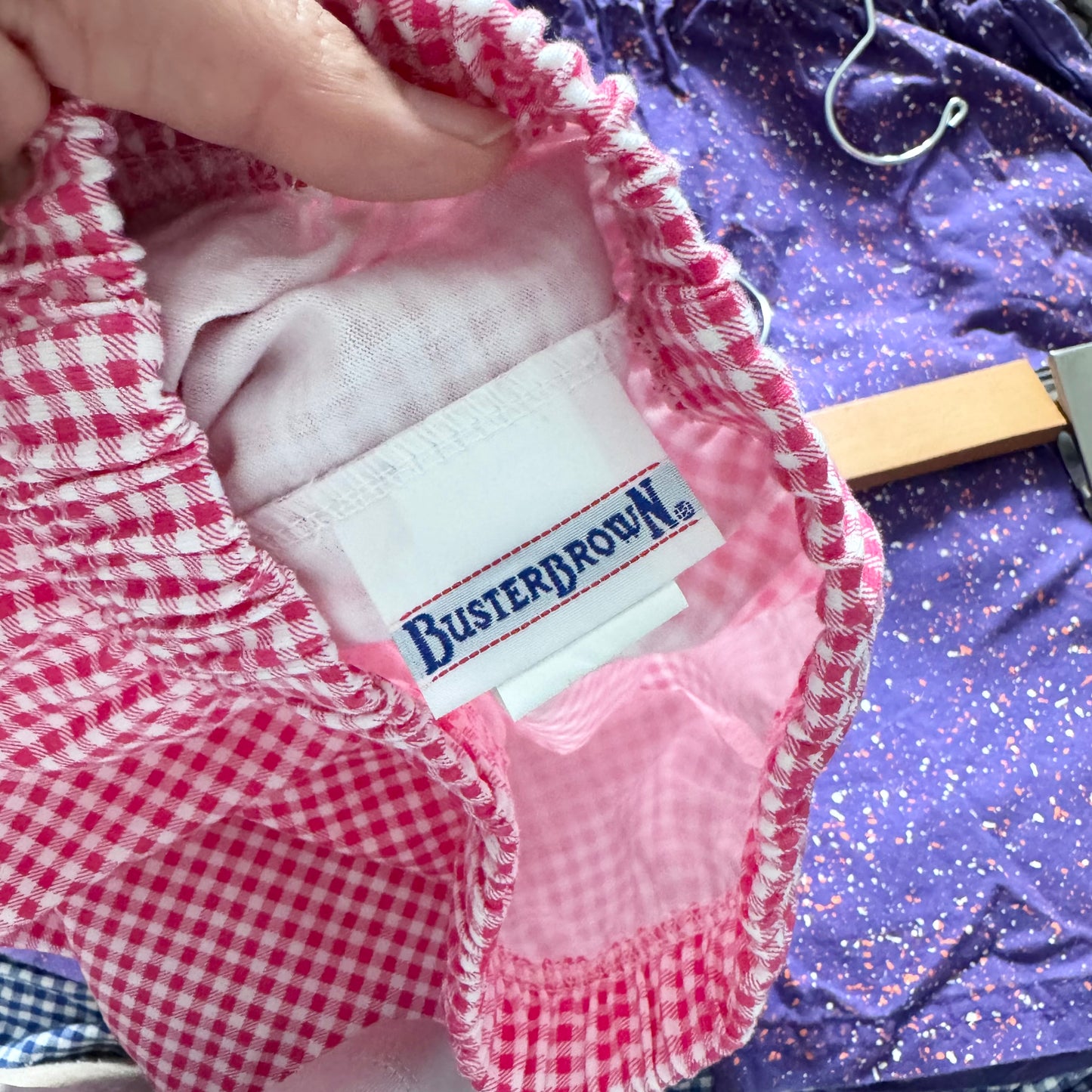 Vintage Buster Brown / Gingham check shorts / 6Y+