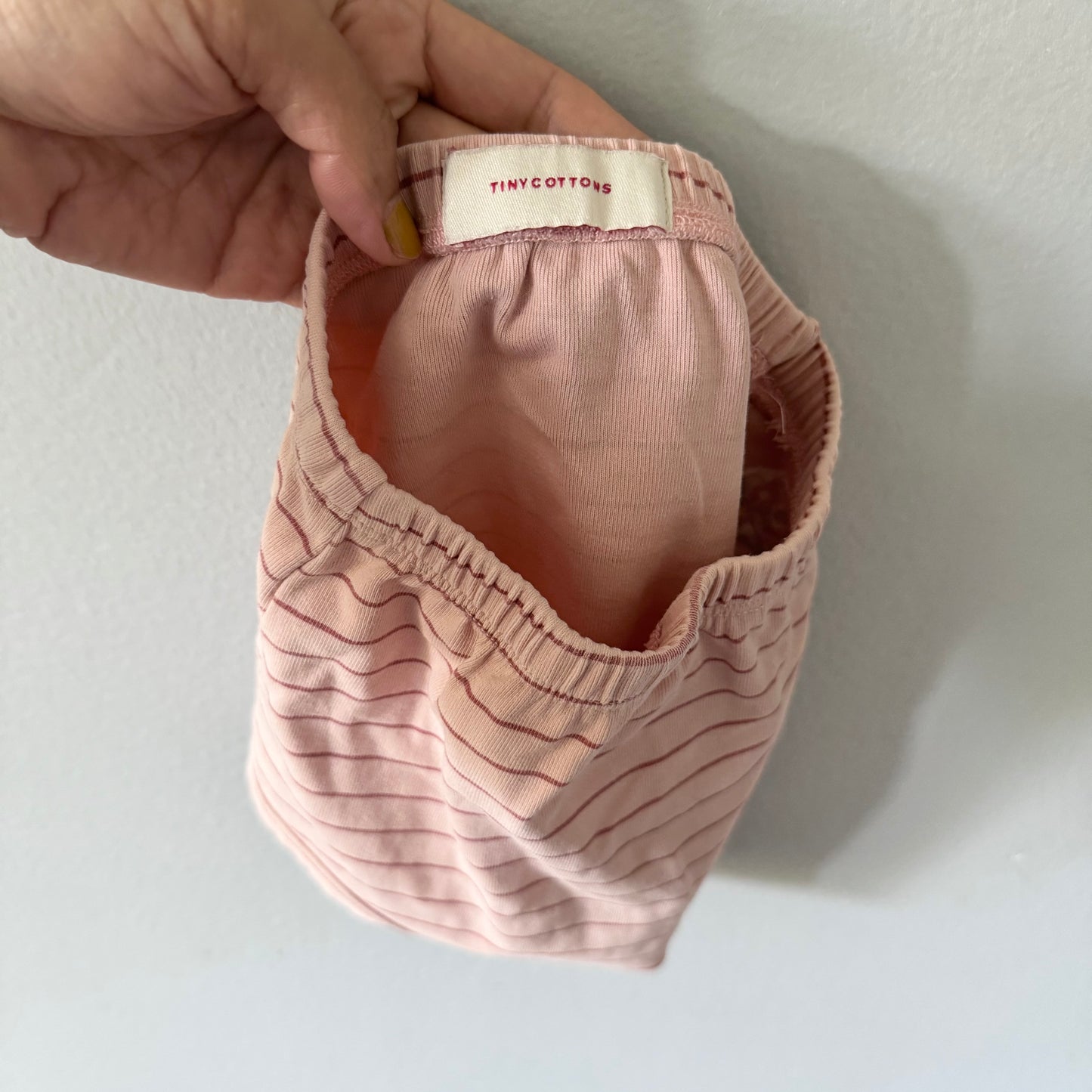 Tiny Cottons / Pink stripe bloomer / 2Y