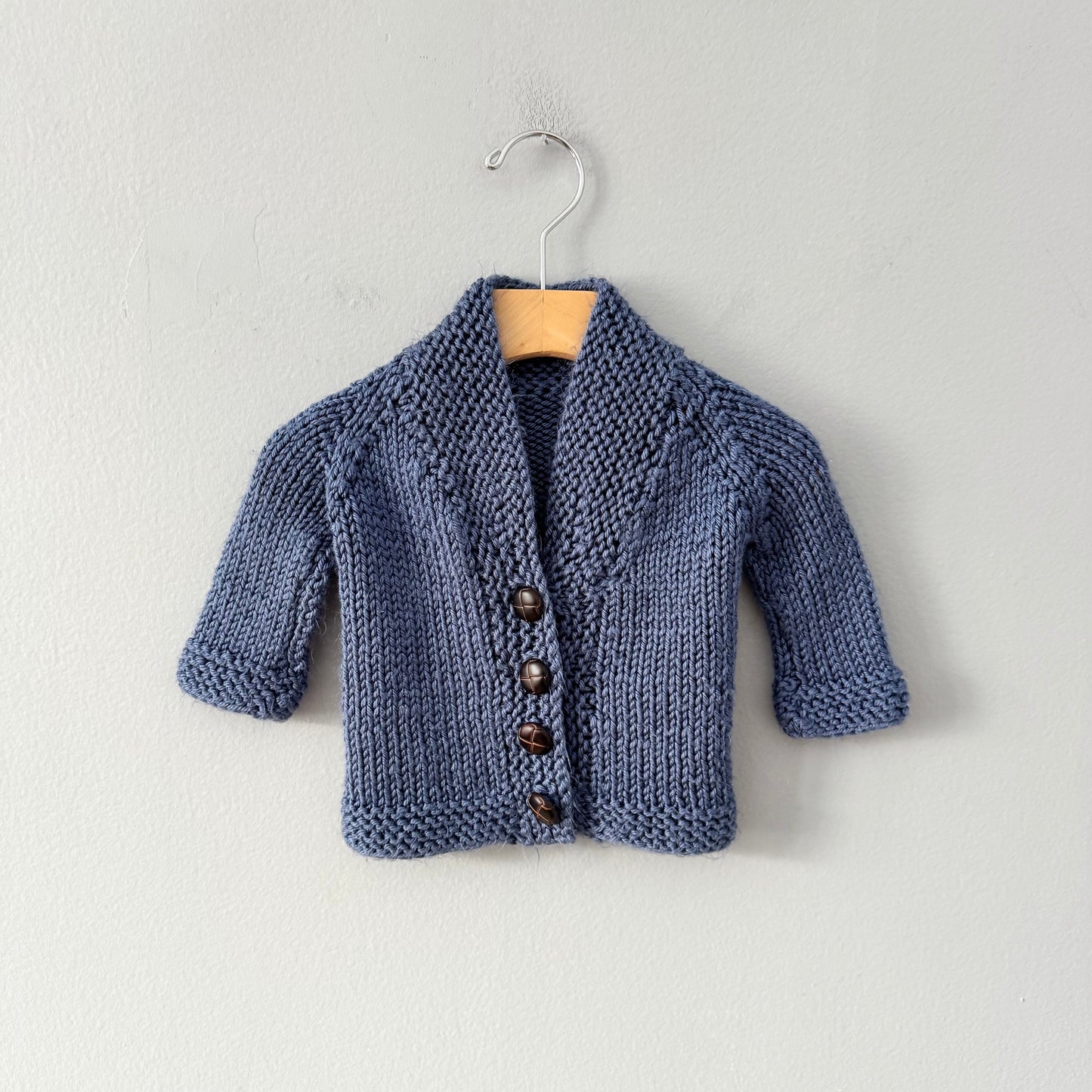 Handmade / Blue knit cardigan / 3M