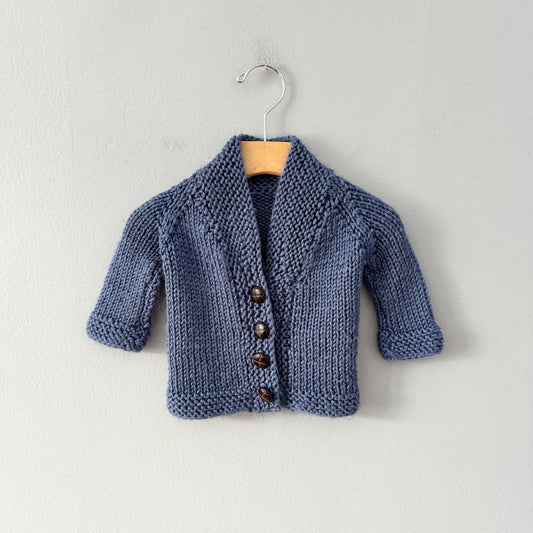 Handmade / Blue knit cardigan / 3M