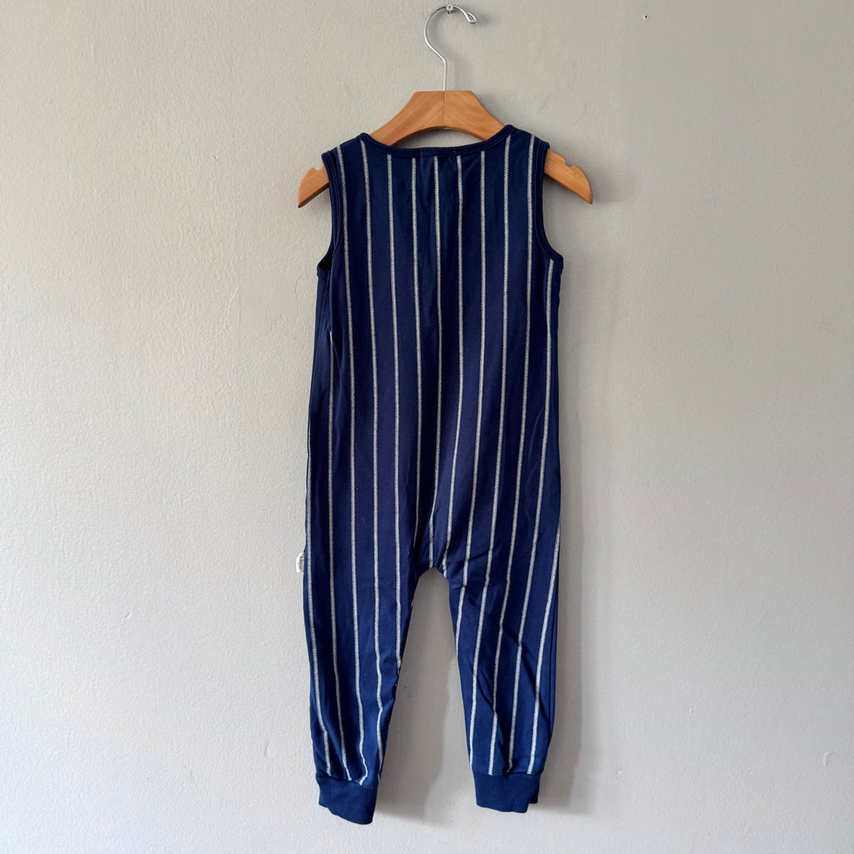 Miles baby / Navy stripe tank romper / 24M