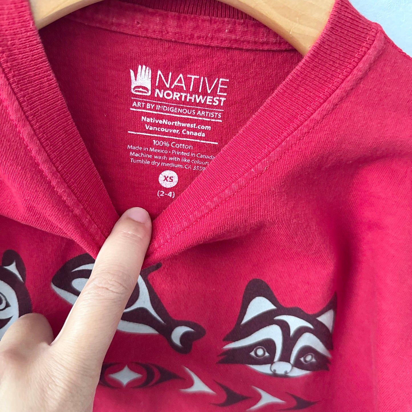 Native North West / Red T-shirt / XS(3-4Y)