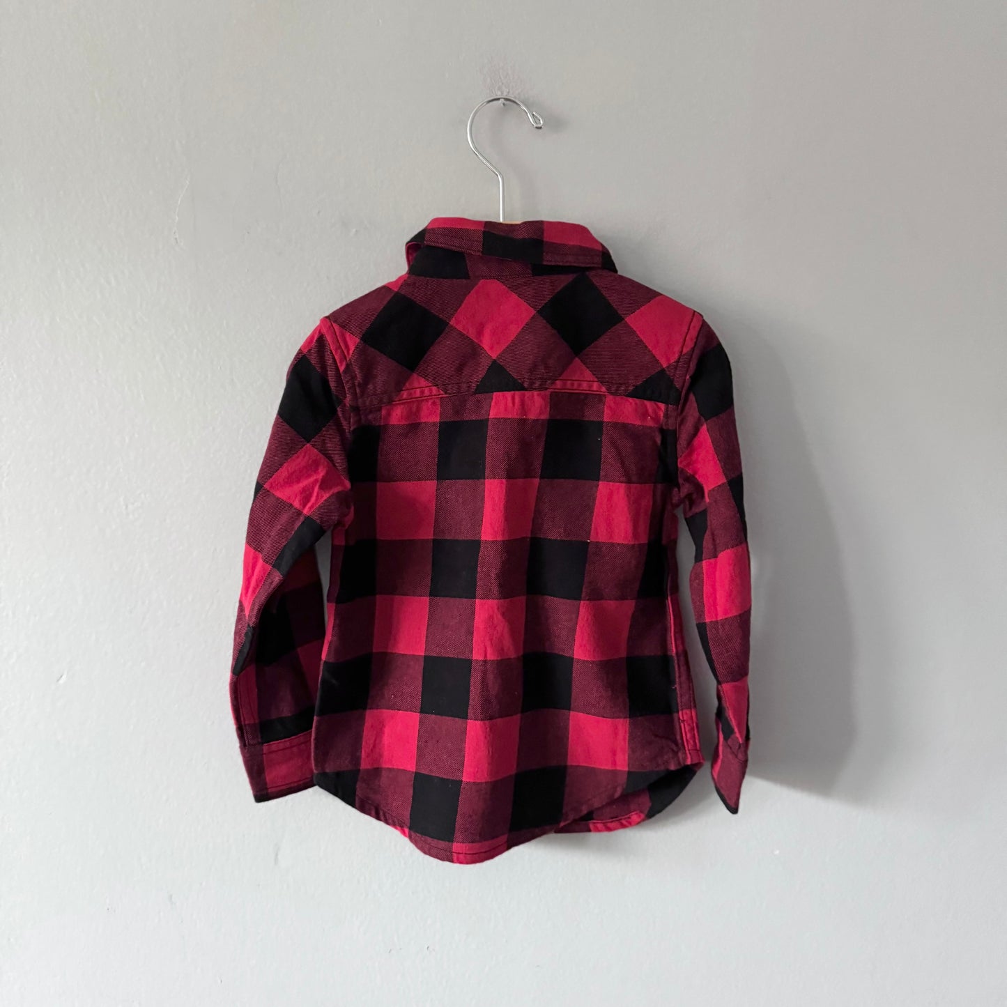 Roots / Red black plaid shirt / 2T - New with tag