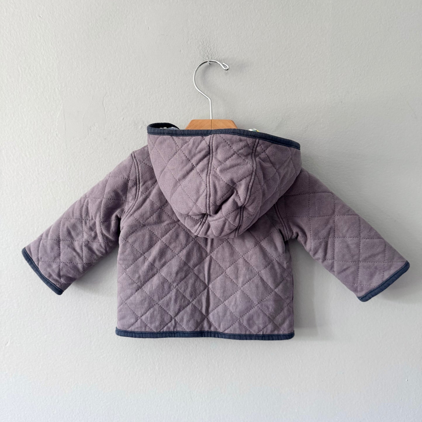 Baby Boden / Purple x floral jacket / 3-6M