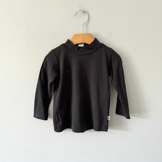 Little & Lively / Black mock neck long sleeve  / 1-2T