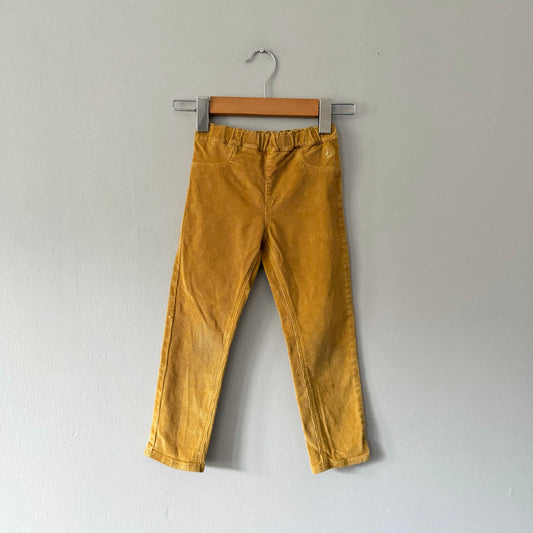 Petit Bateau / Corduroy leggings - mustard / 4Y