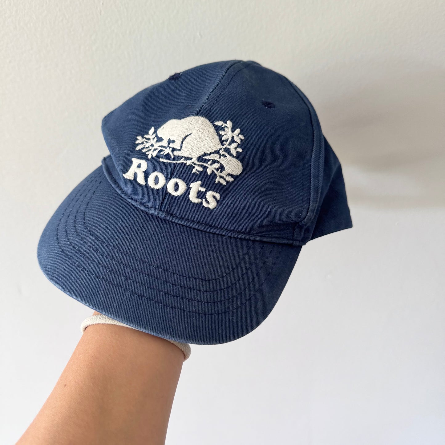 Roots / Navy cap / 56cm L(4-6Y)