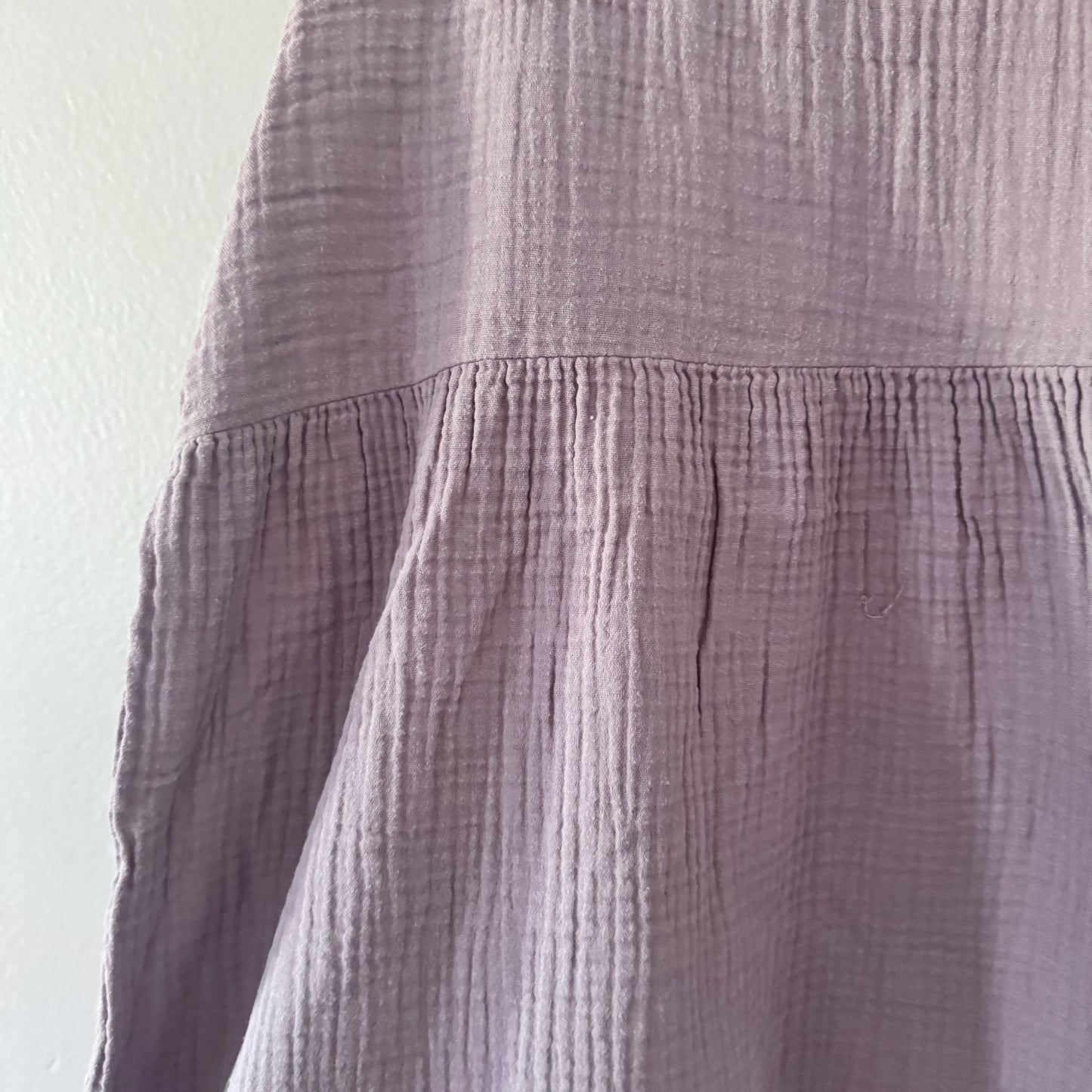 H&M / Purple muslin dress / 8-9Y